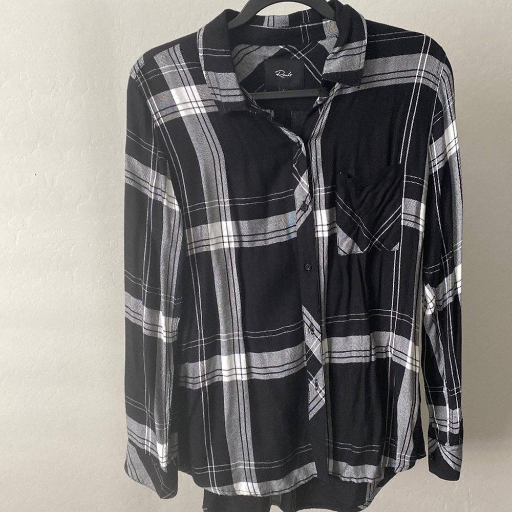 Rails Plaid Top